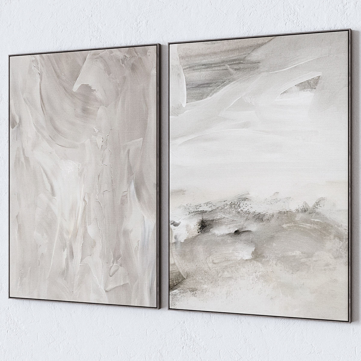 Set of six large wall paintings 2106 3D model_3