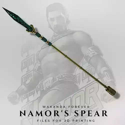 Spear of Namor from Wakanda Forever 3D print model