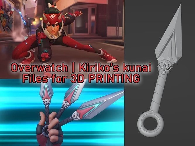 Overwatch - Kiriko kunai 3D print model