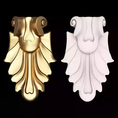 Corbel Carved 012 Low-poly 3D model