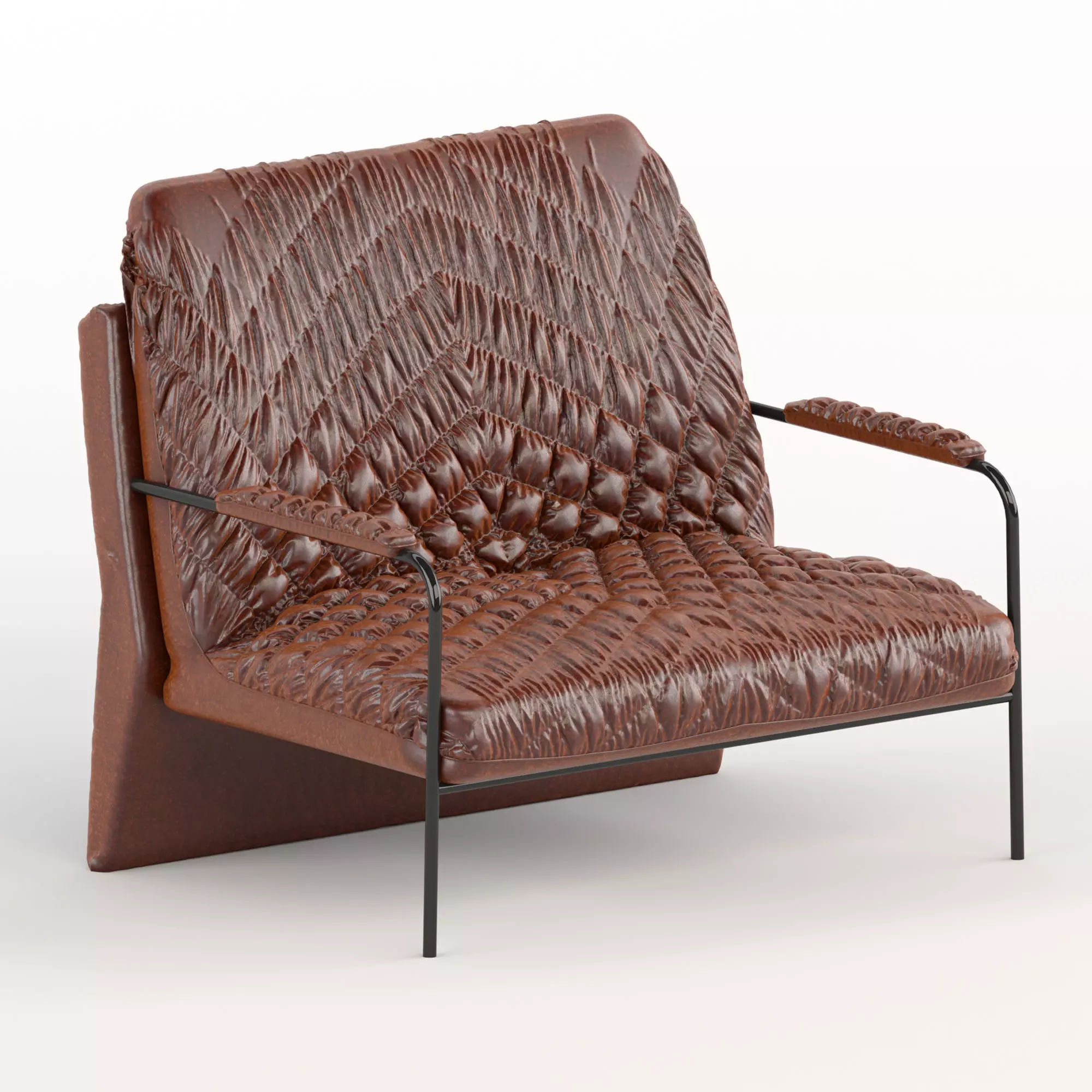 Office Arm Chair - Leather 3D model