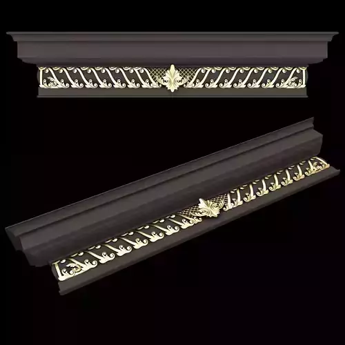 Cornice Decoration Molding 05 Low-poly 3D model