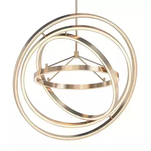 Cassini circular pendant light in gold