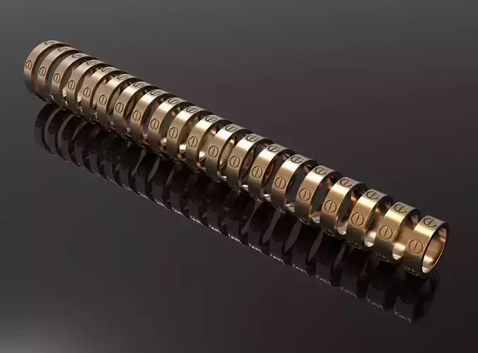 Set wedding rings style Love 20 rings