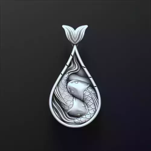 Fish Pendant 3D print model