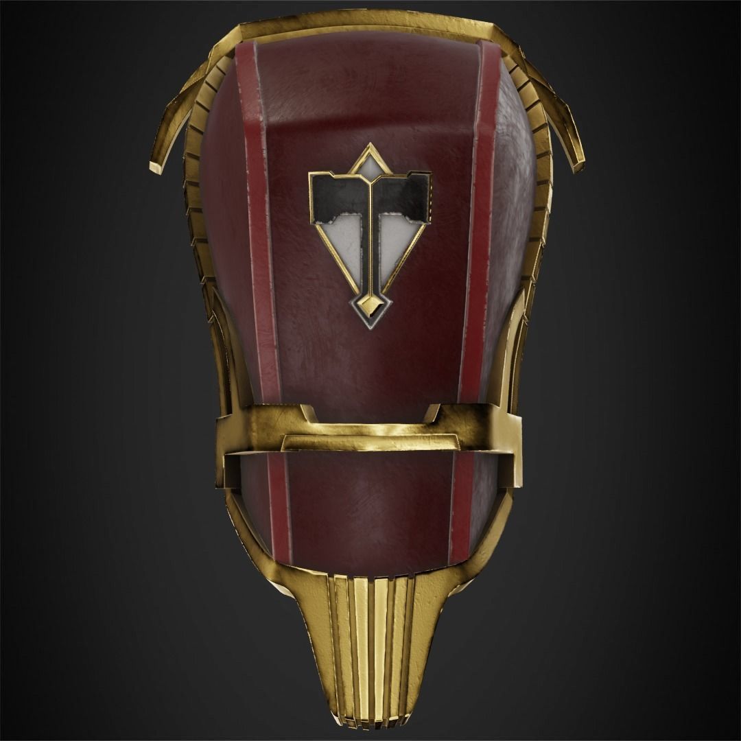 Arcane Jayce Hammer and Pauldron Bundle for Cosplay 3D Model Collection_17