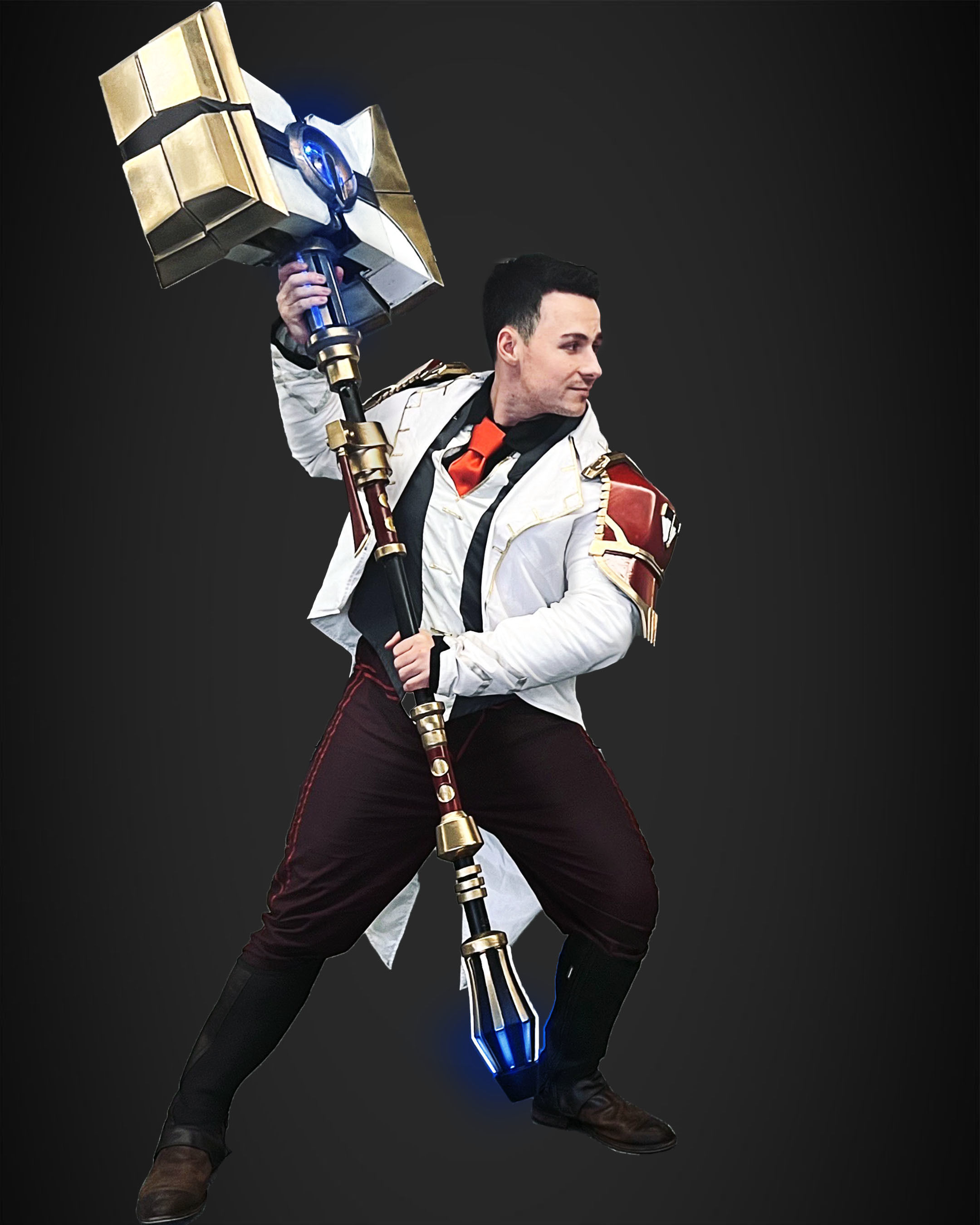 Arcane Jayce Hammer and Pauldron Bundle for Cosplay 3D Model Collection_2