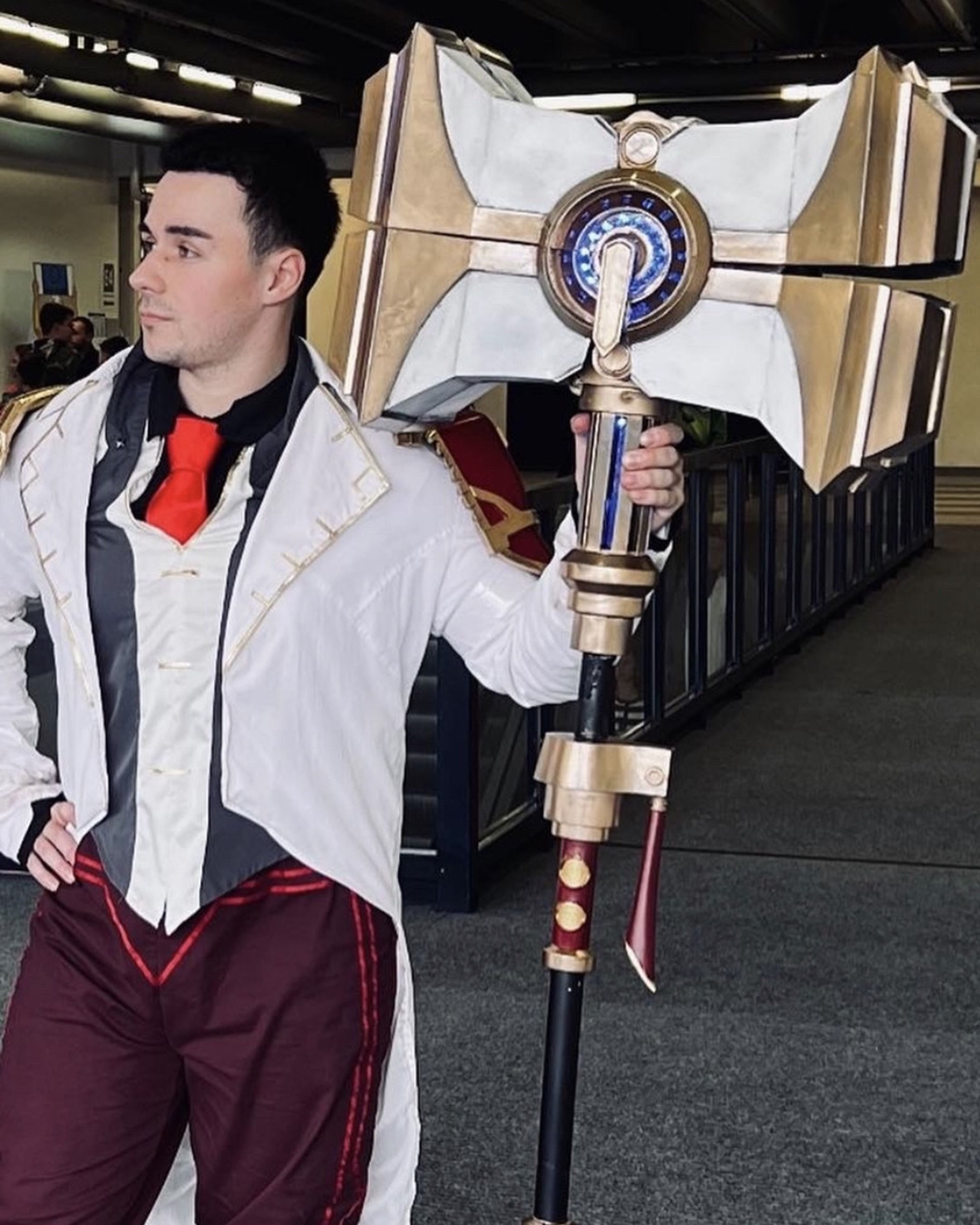 Arcane Jayce Hammer and Pauldron Bundle for Cosplay 3D Model Collection_4