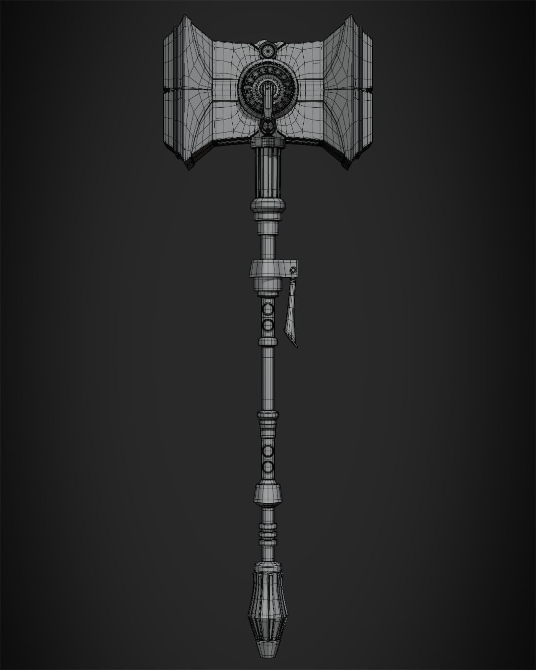 Arcane Jayce Hammer and Pauldron Bundle for Cosplay 3D Model Collection_13