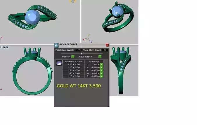 twist engagement ring