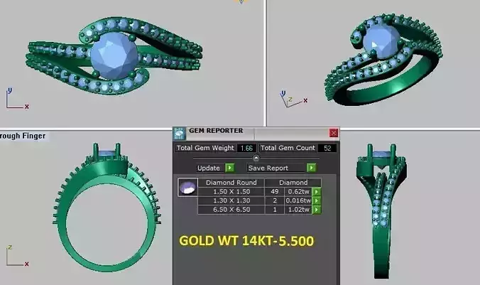 twist engagement ring