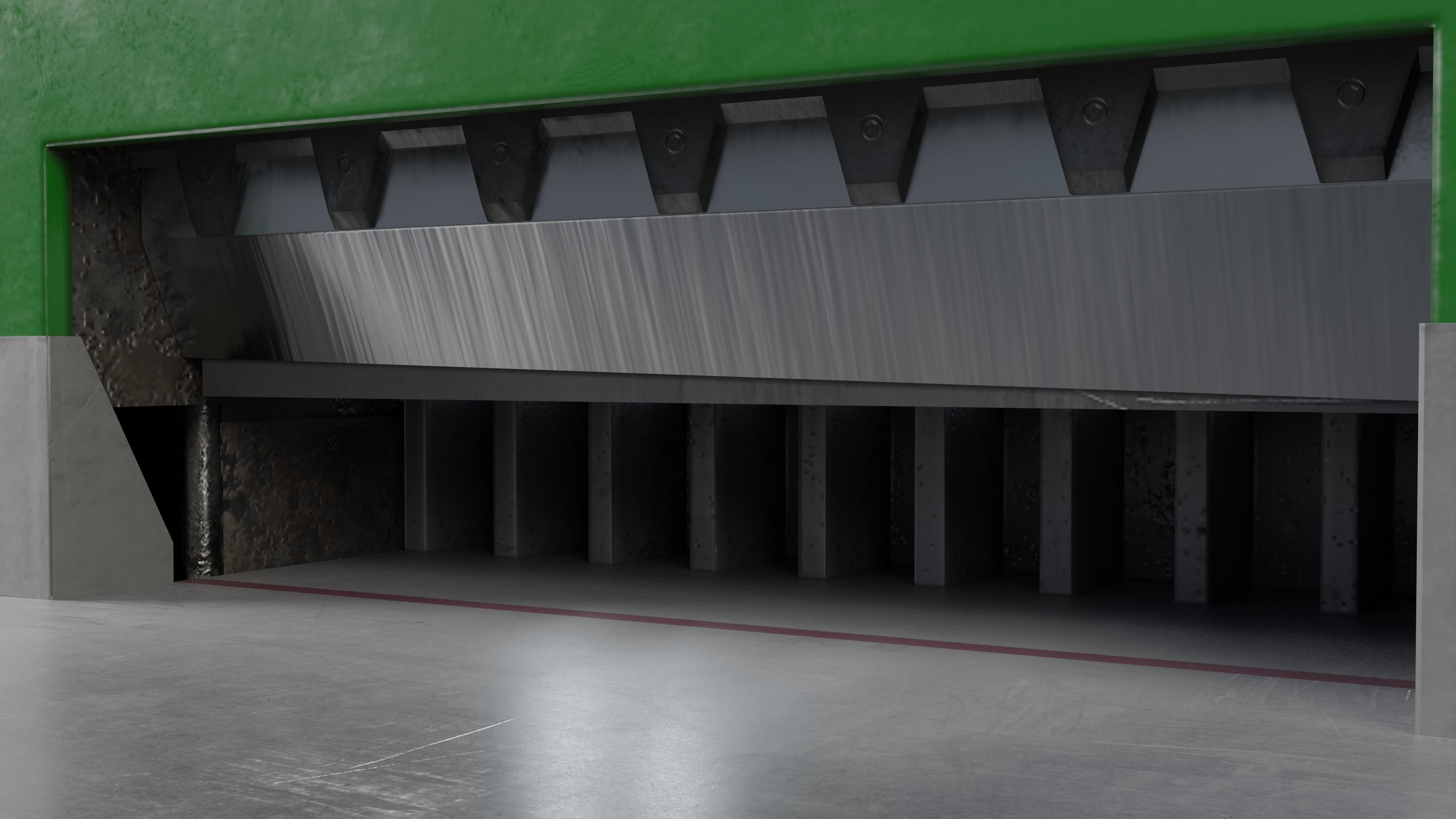 Multicut machine that cuts paper Low-poly 3D model_13