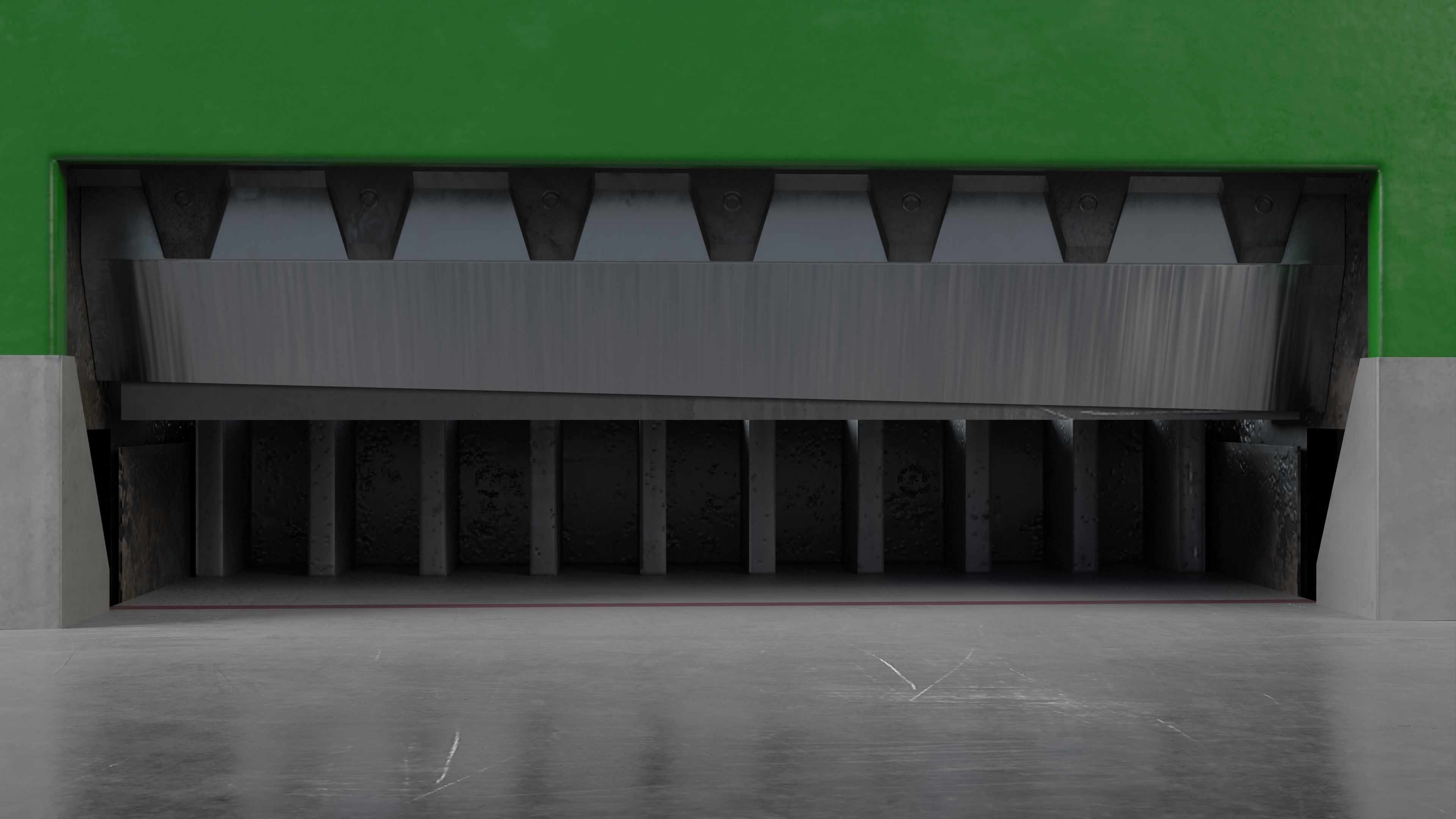 Multicut machine that cuts paper Low-poly 3D model_12