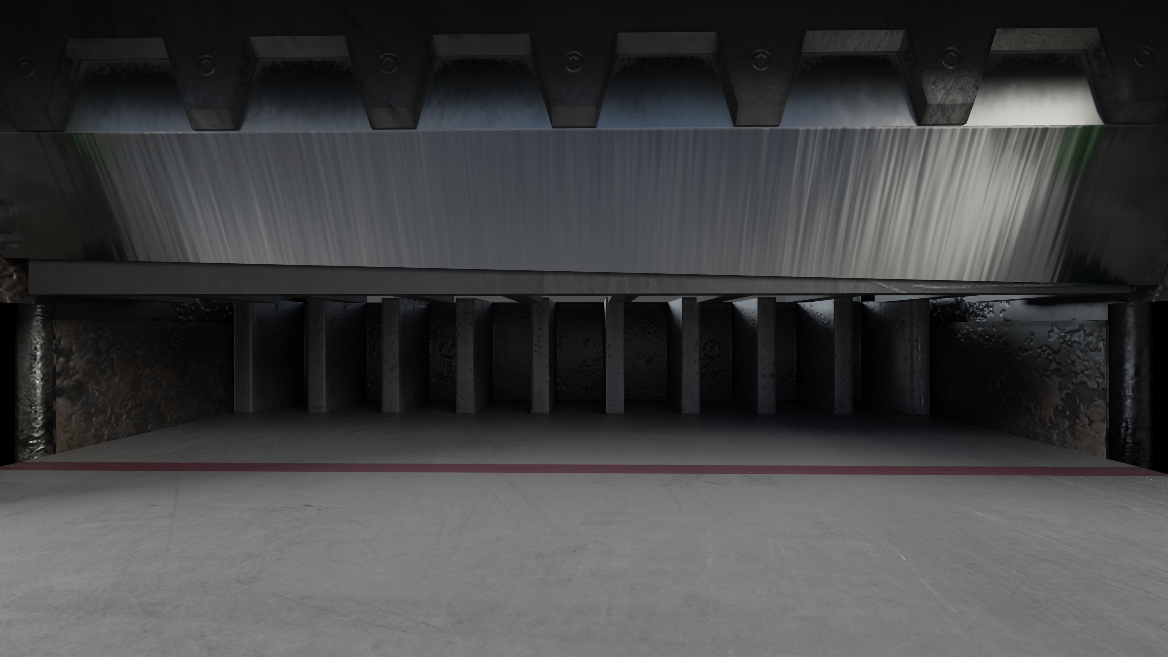 Multicut machine that cuts paper Low-poly 3D model_3