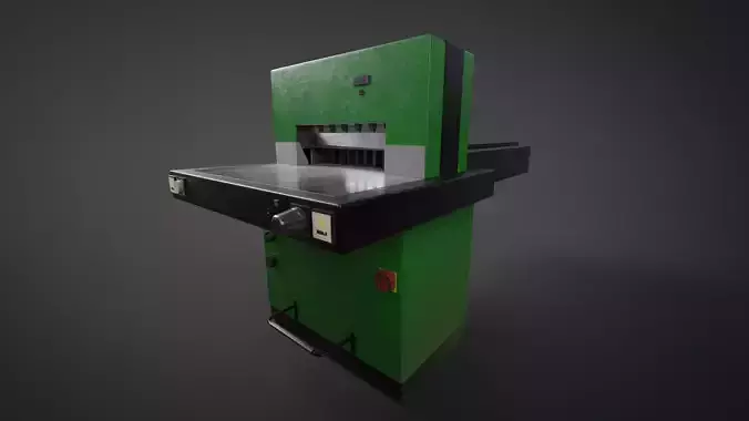 Multicut machine that cuts paper Low-poly 3D model