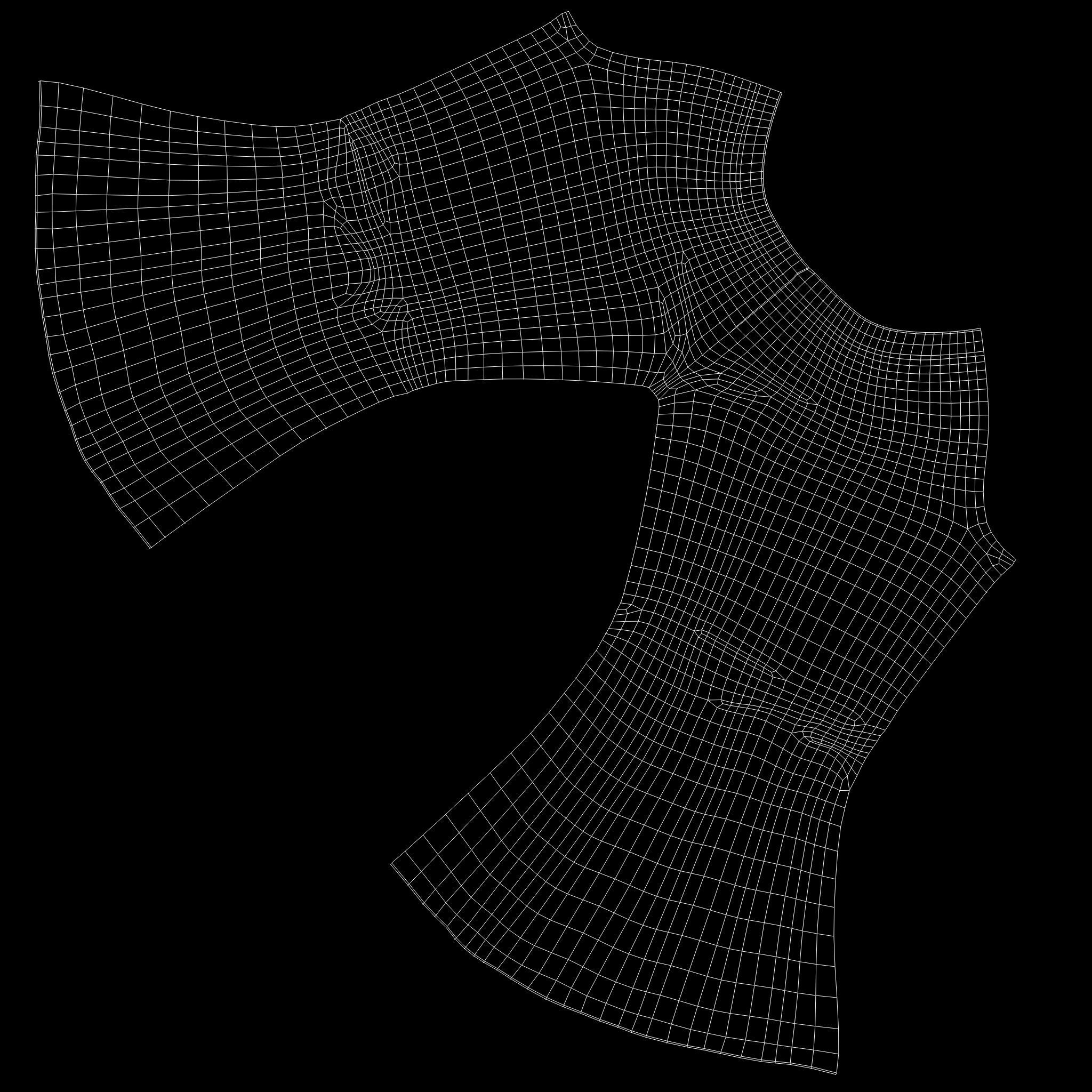 Ladies Flare Bell Bottom Jeans Pants Low-poly 3D model_13