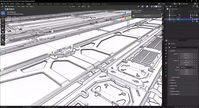 Scifi Trim Sheet High Poly 3D model