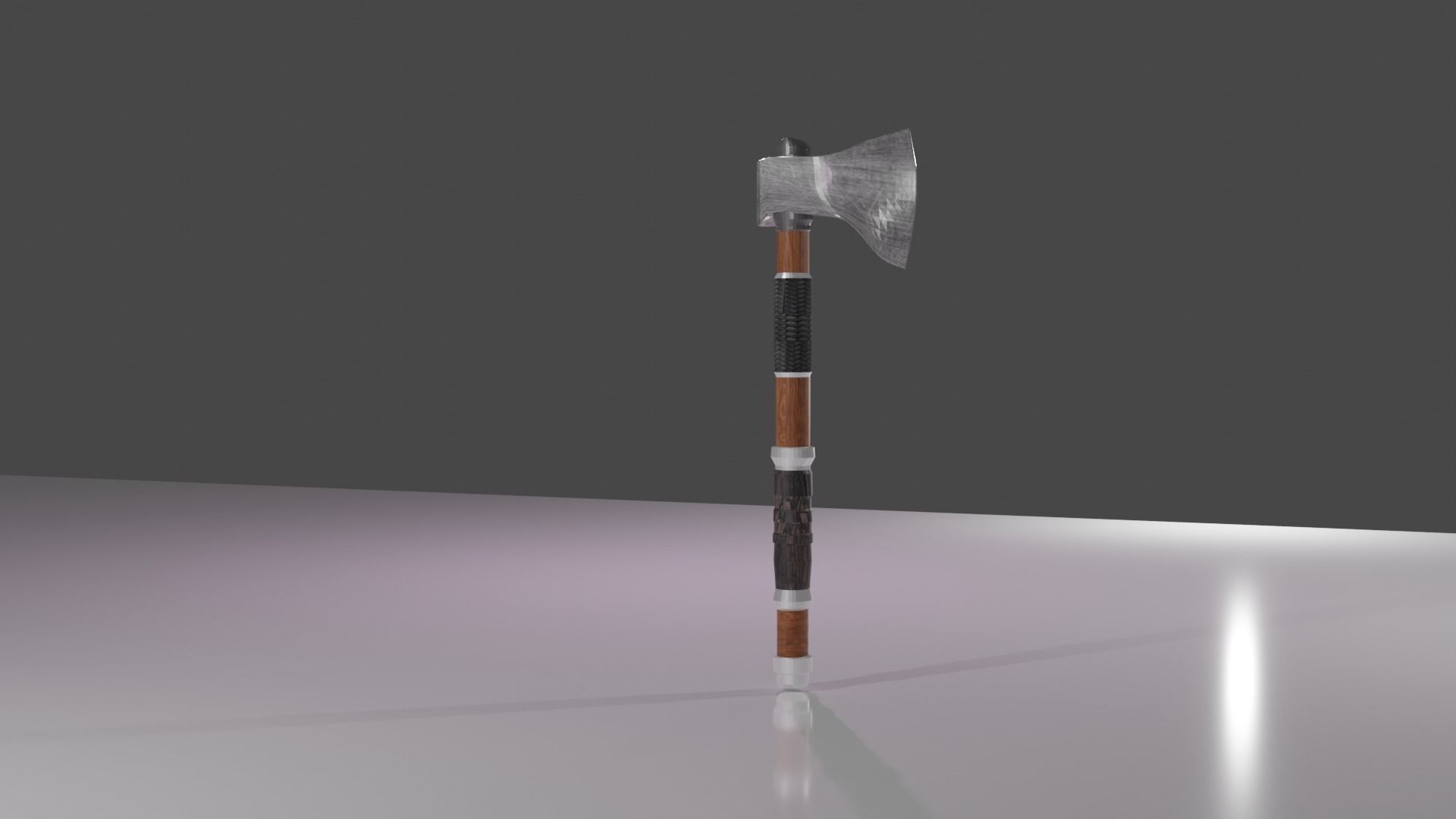 battle ax  Free 3D model_4