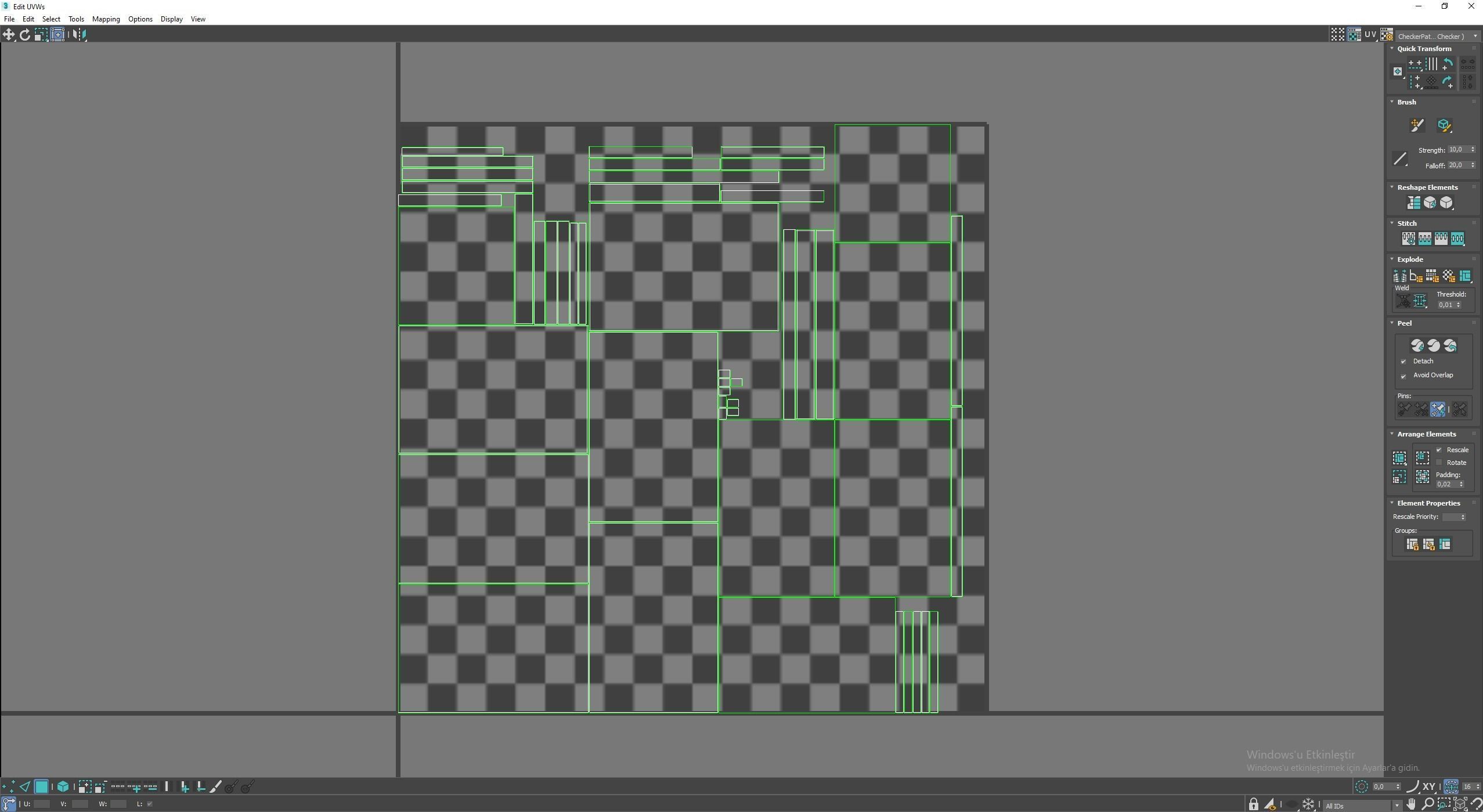 Medieval Treasure Chest Low-poly 3D model_7