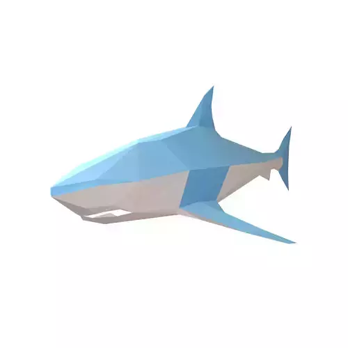 Low Poly Shark v1 001