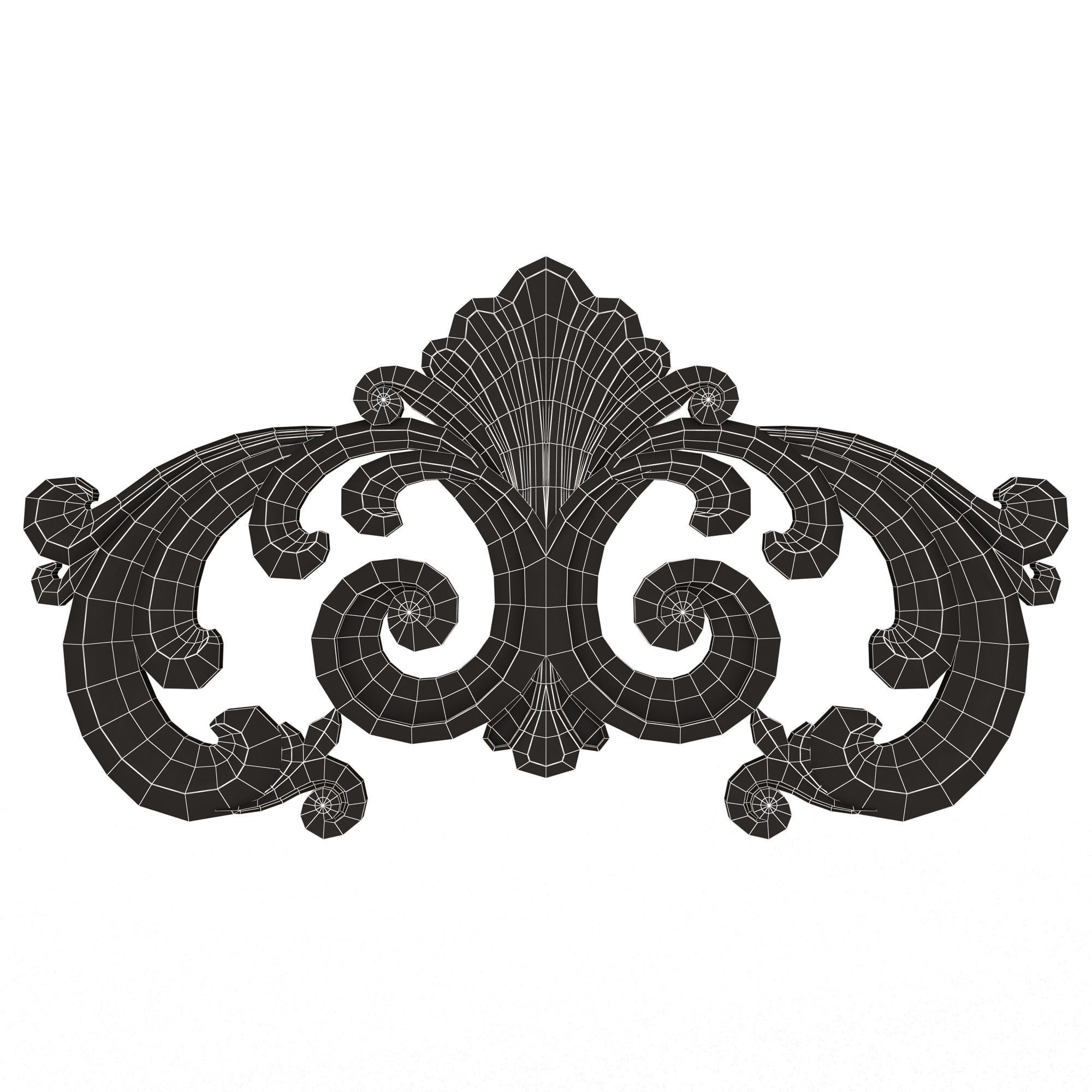 Collection of 25 Classic Carvings 05 Low-poly 3D model_47