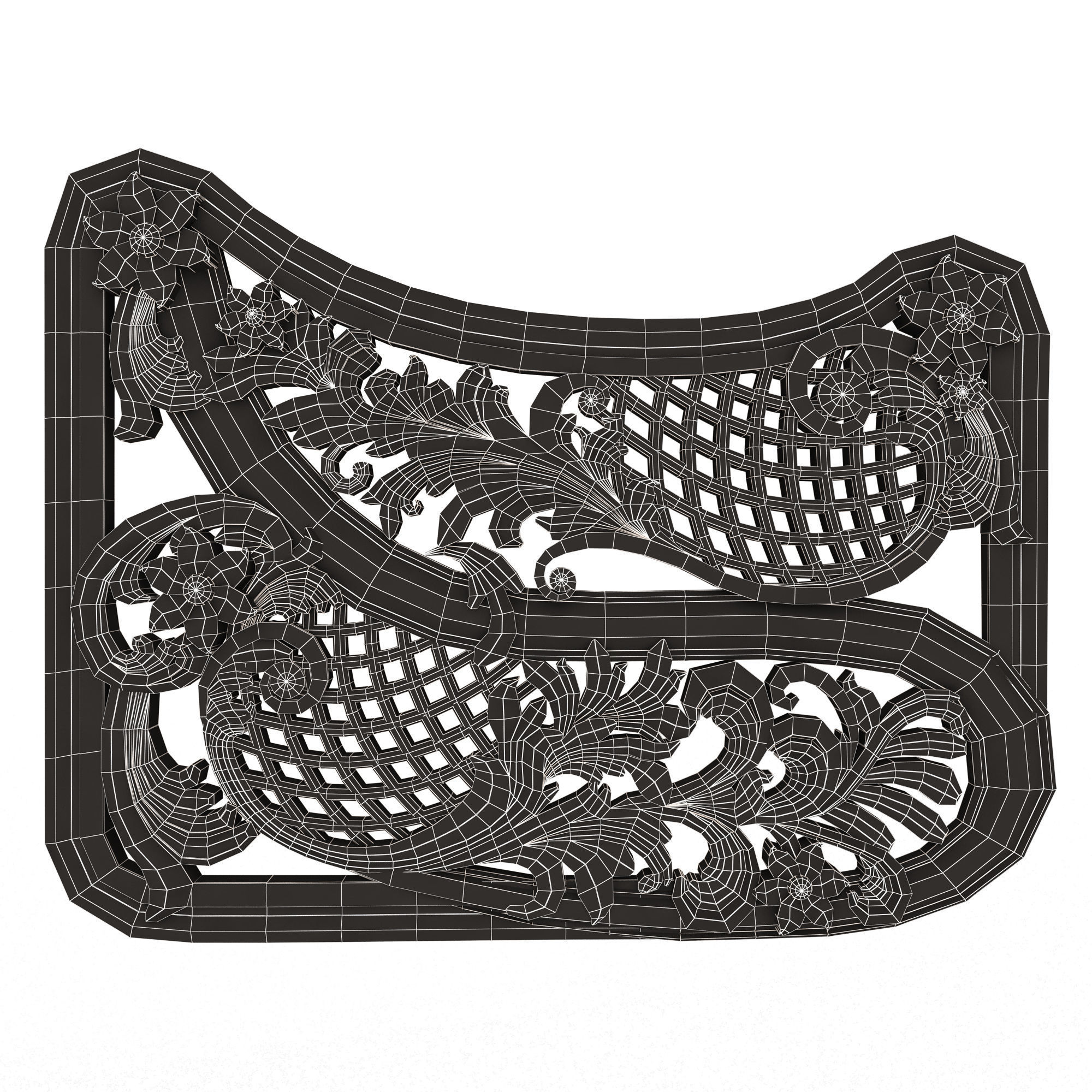 Collection of 25 Classic Carvings 05 Low-poly 3D model_43