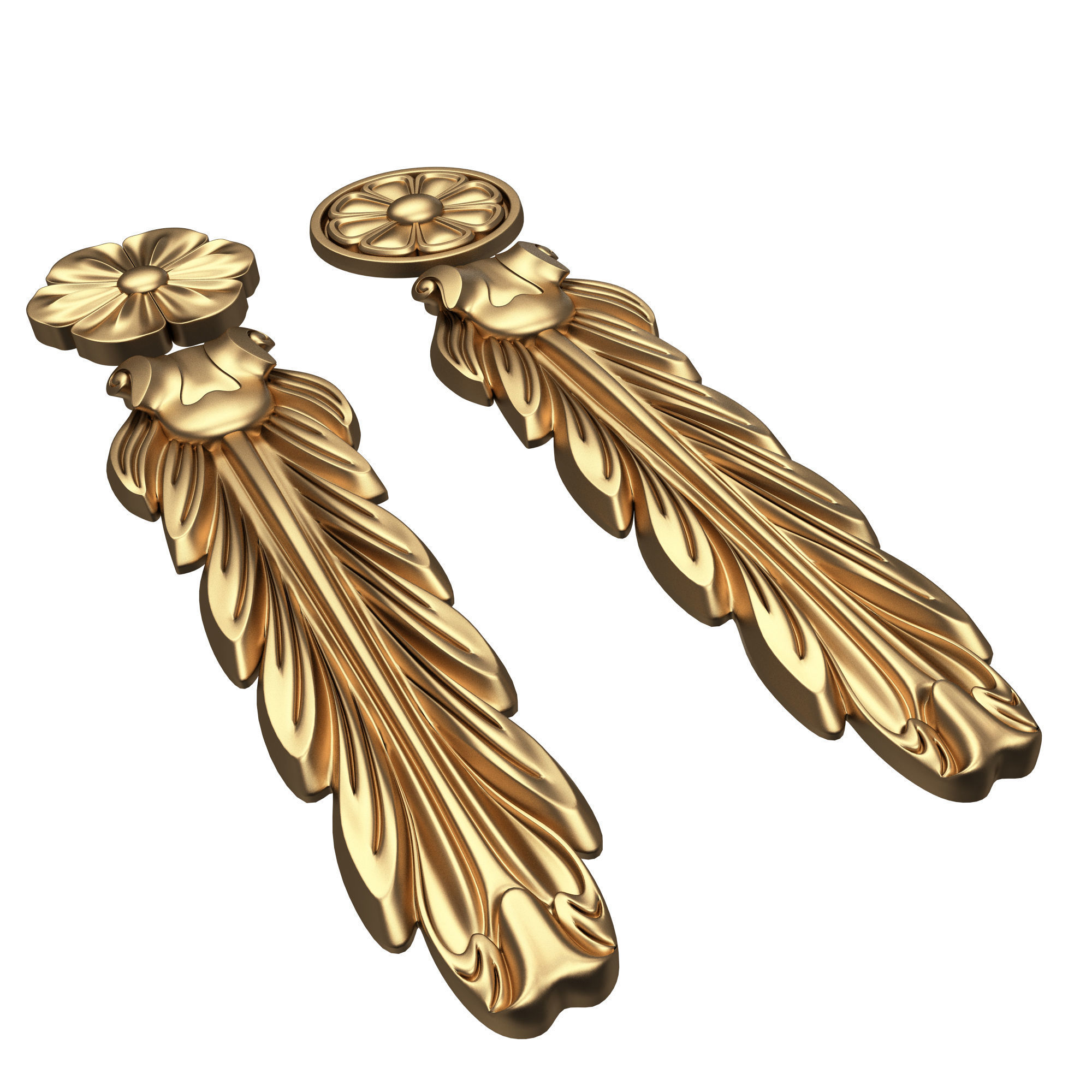 Collection of 25 Classic Carvings 05 Low-poly 3D model_34