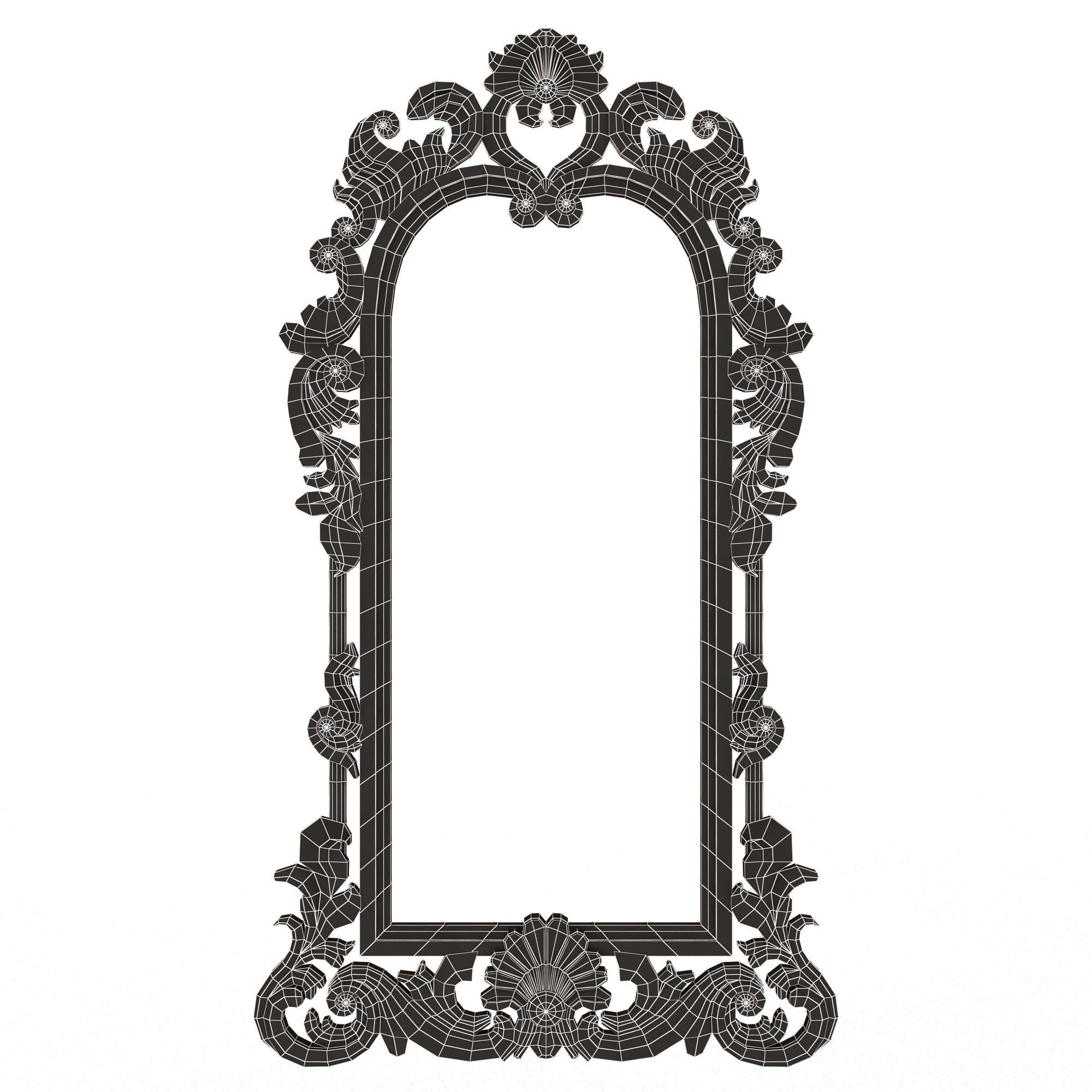 Collection of 25 Classic Carvings 05 Low-poly 3D model_54