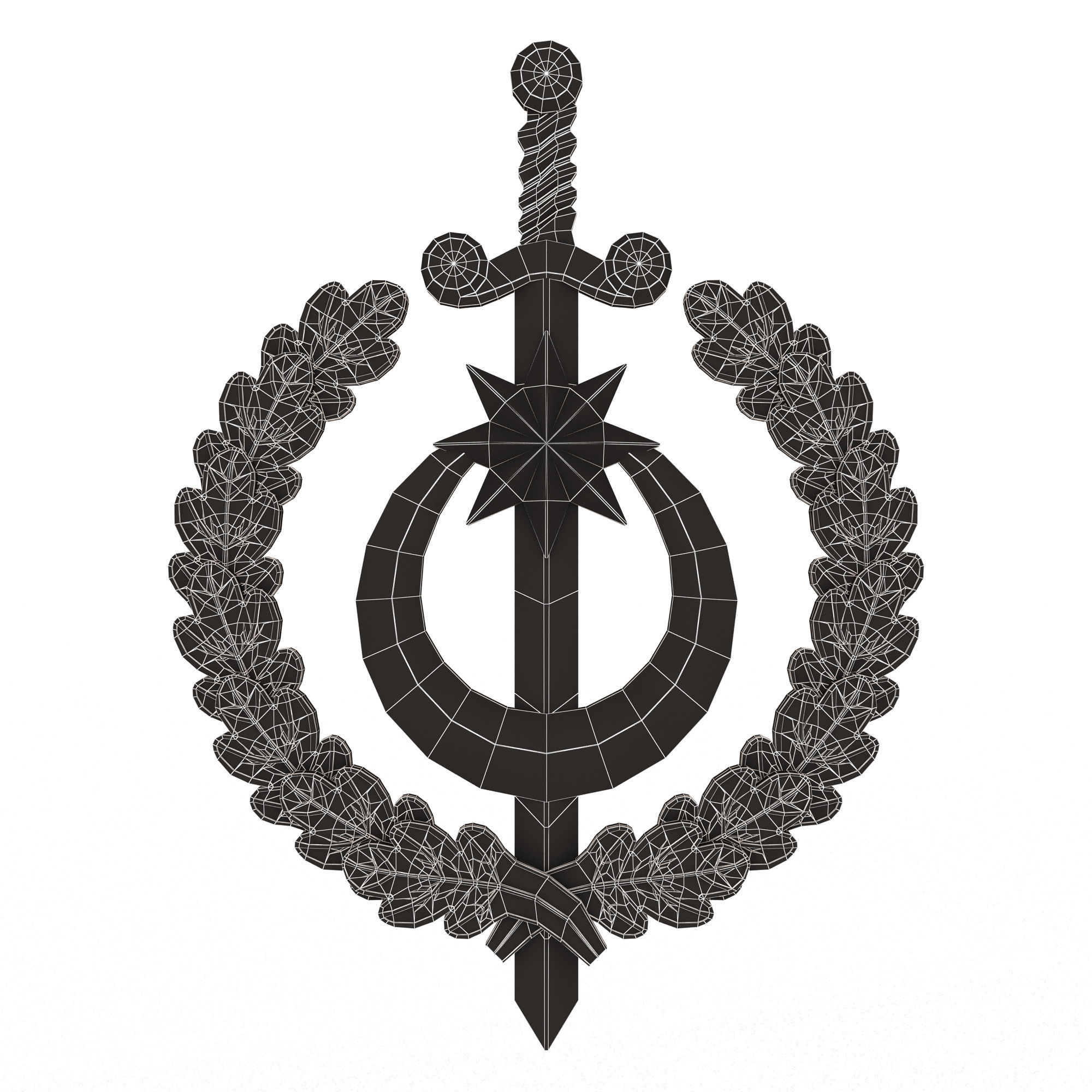 Collection of 25 Classic Carvings 05 Low-poly 3D model_55