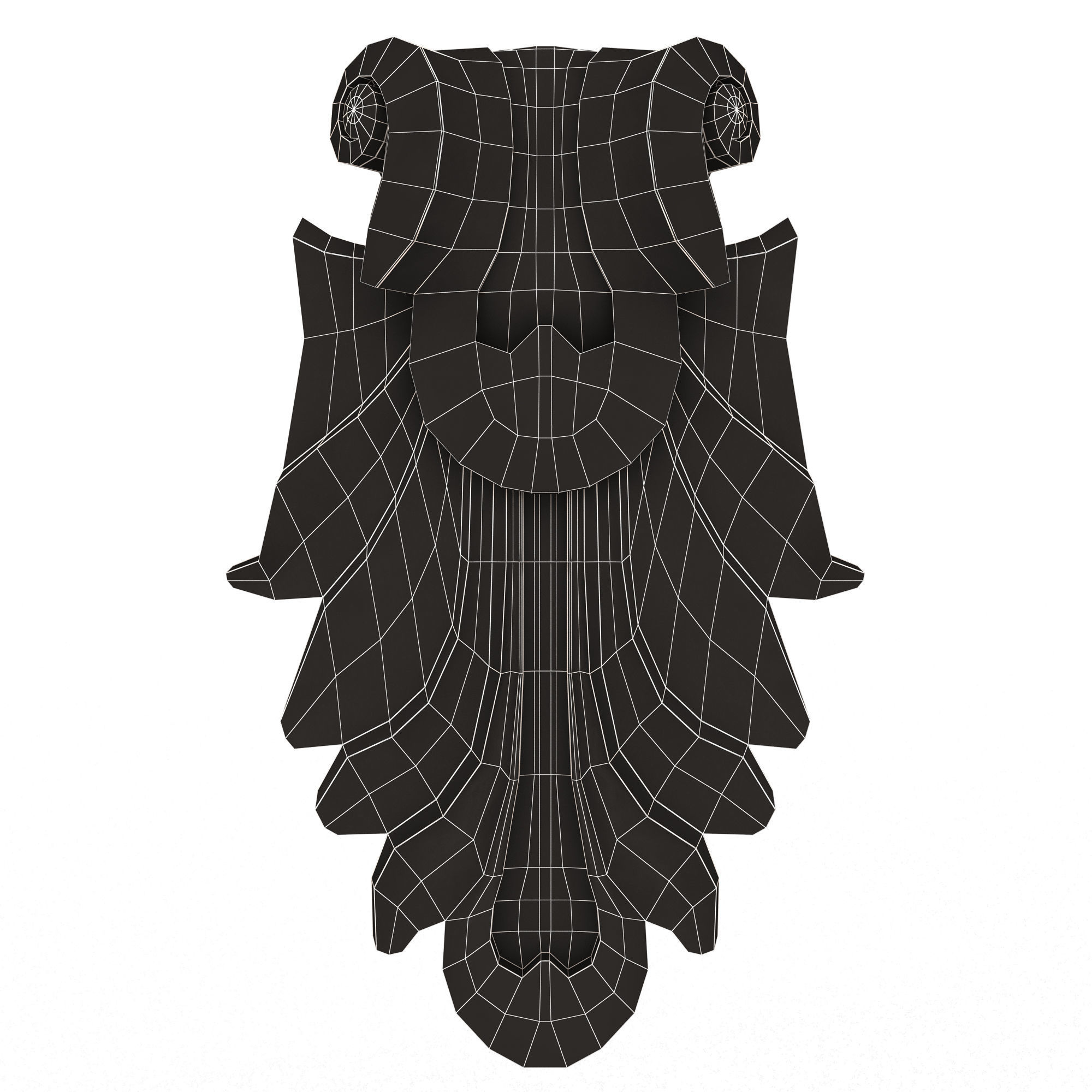 Collection of 25 Classic Carvings 05 Low-poly 3D model_57