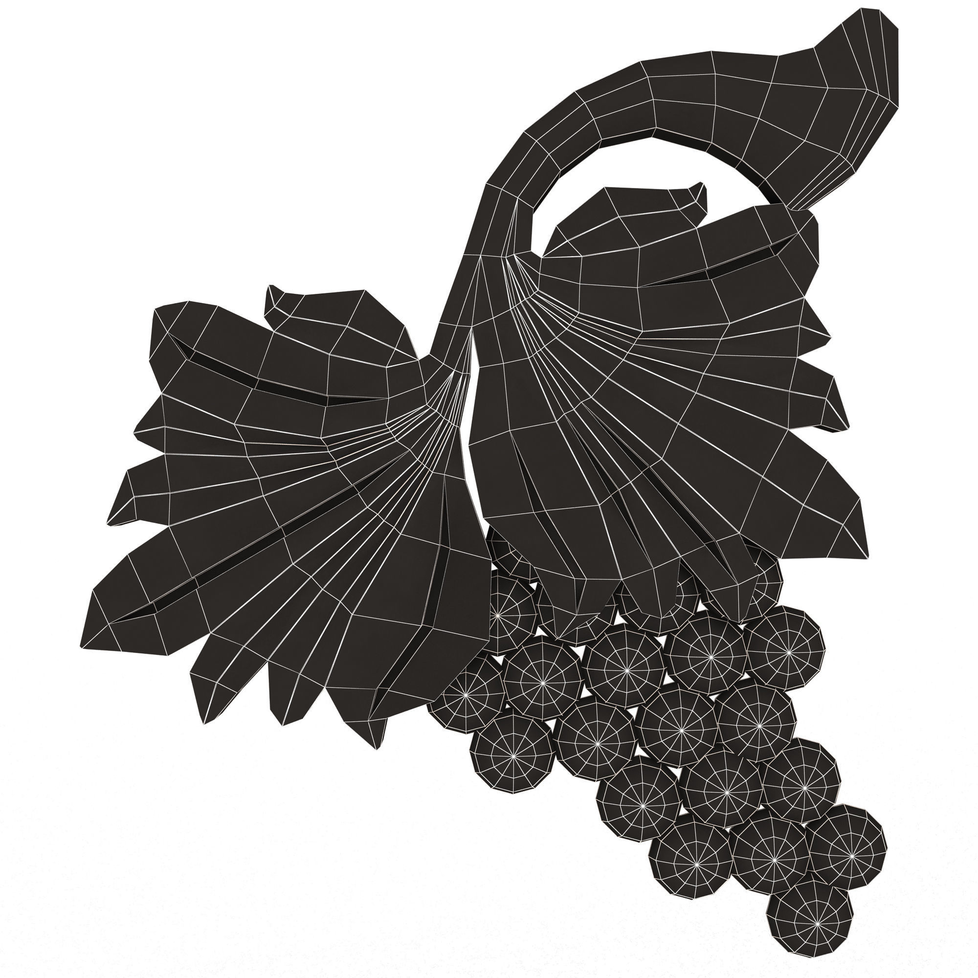 Collection of 25 Classic Carvings 05 Low-poly 3D model_61