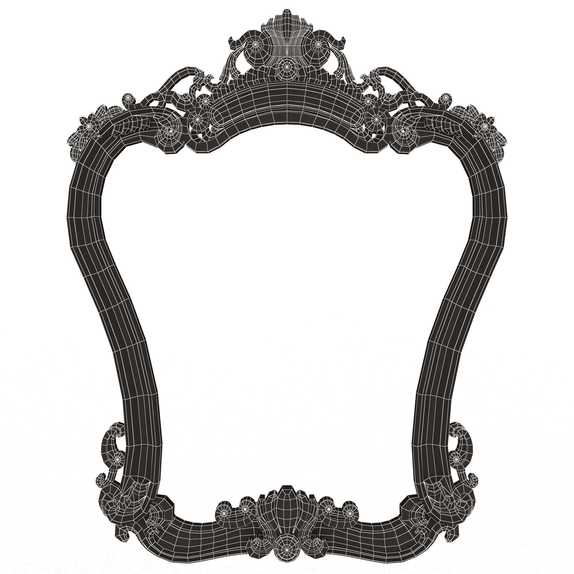 Collection of 25 Classic Carvings 05 Low-poly 3D model_53