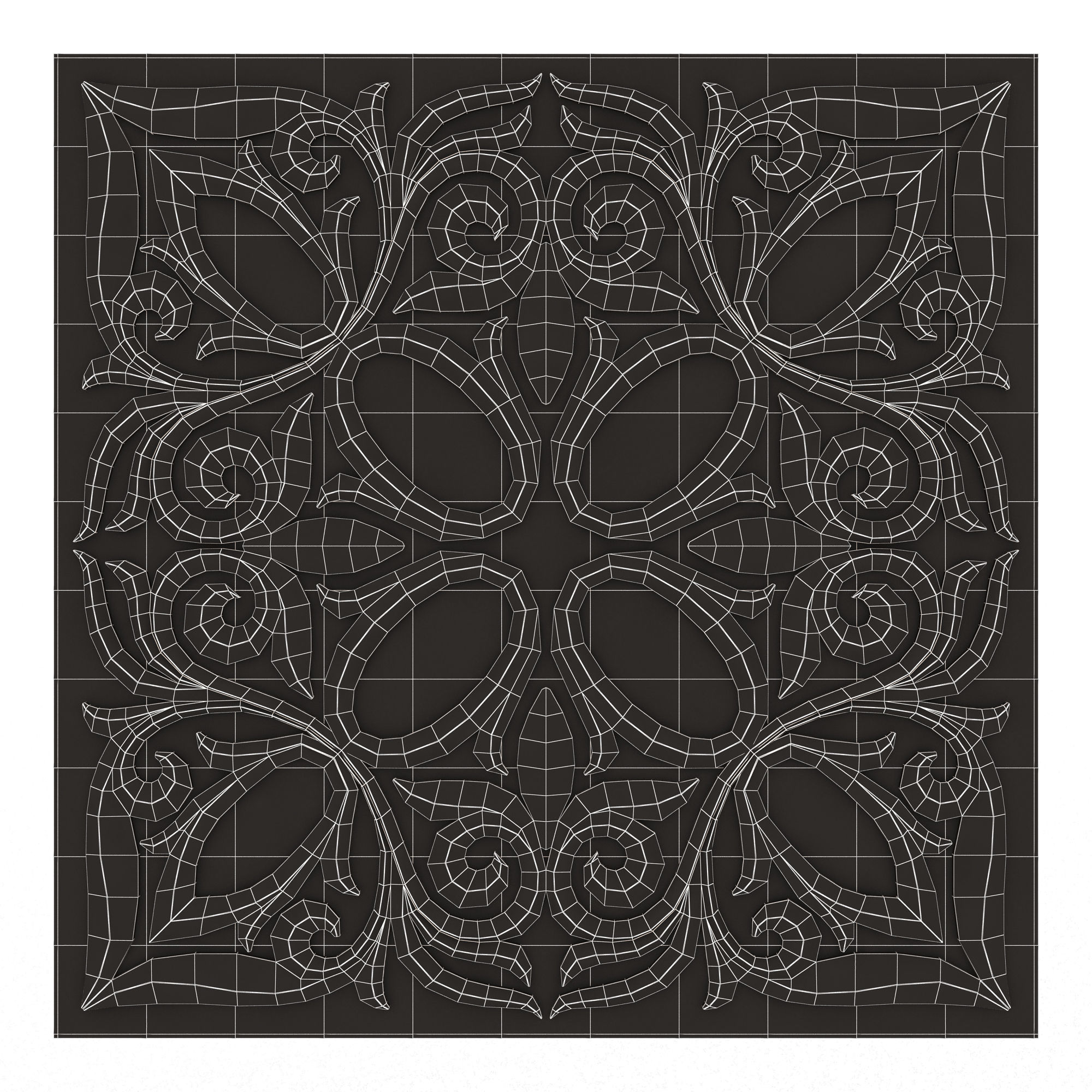 Collection of 25 Classic Carvings 05 Low-poly 3D model_52