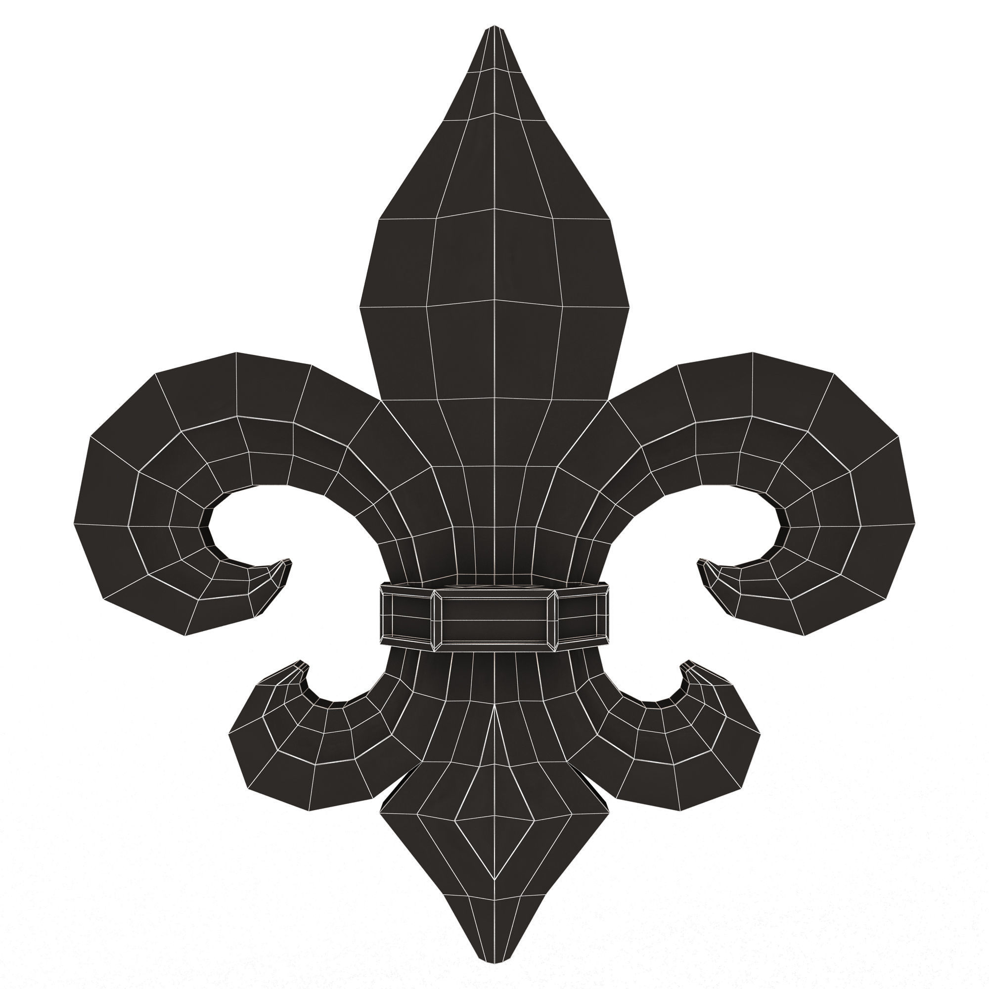 Collection of 25 Classic Carvings 05 Low-poly 3D model_45