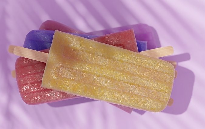 Popsicle Ice Pop Lolly 3D model 2