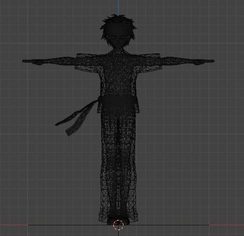 3d low poly  male avatar for vrchat and for vtubing  Low-poly 3D model_21