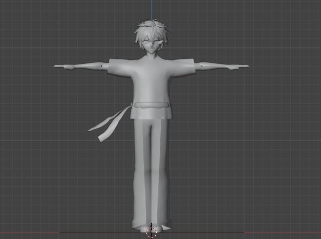 3d low poly  male avatar for vrchat and for vtubing  Low-poly 3D model_20