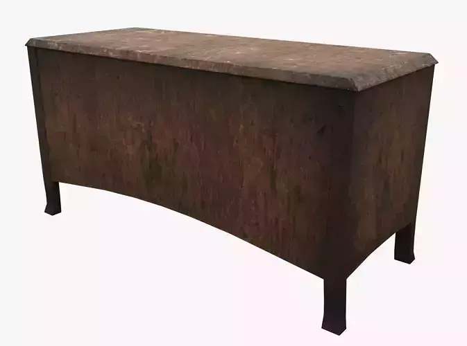 Medieval Treasure Chest Low-poly 3D model