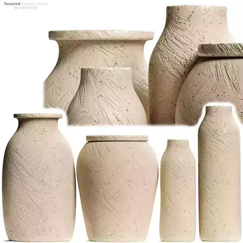 Zara Home Textured Ceramic Vase Set