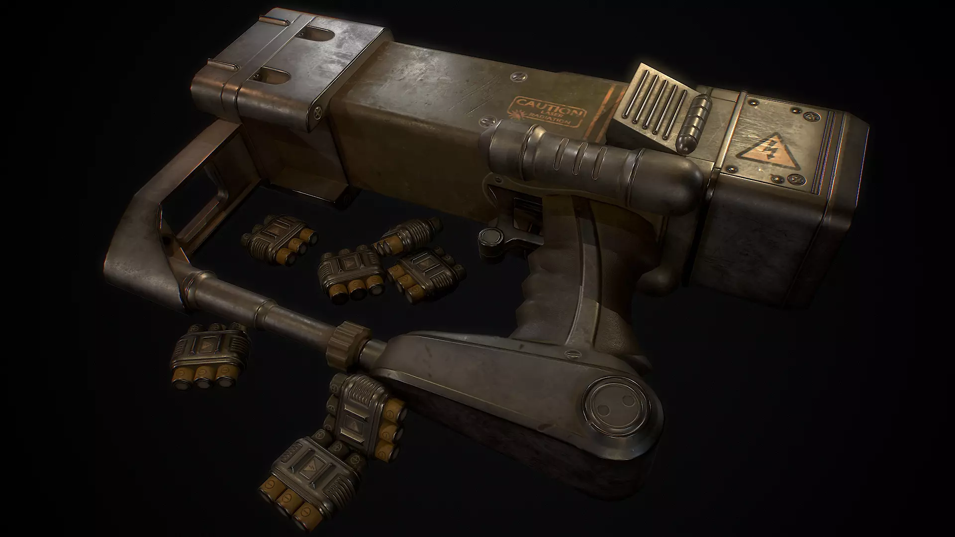 Laser Pistol AEP7 Low-poly 3D model