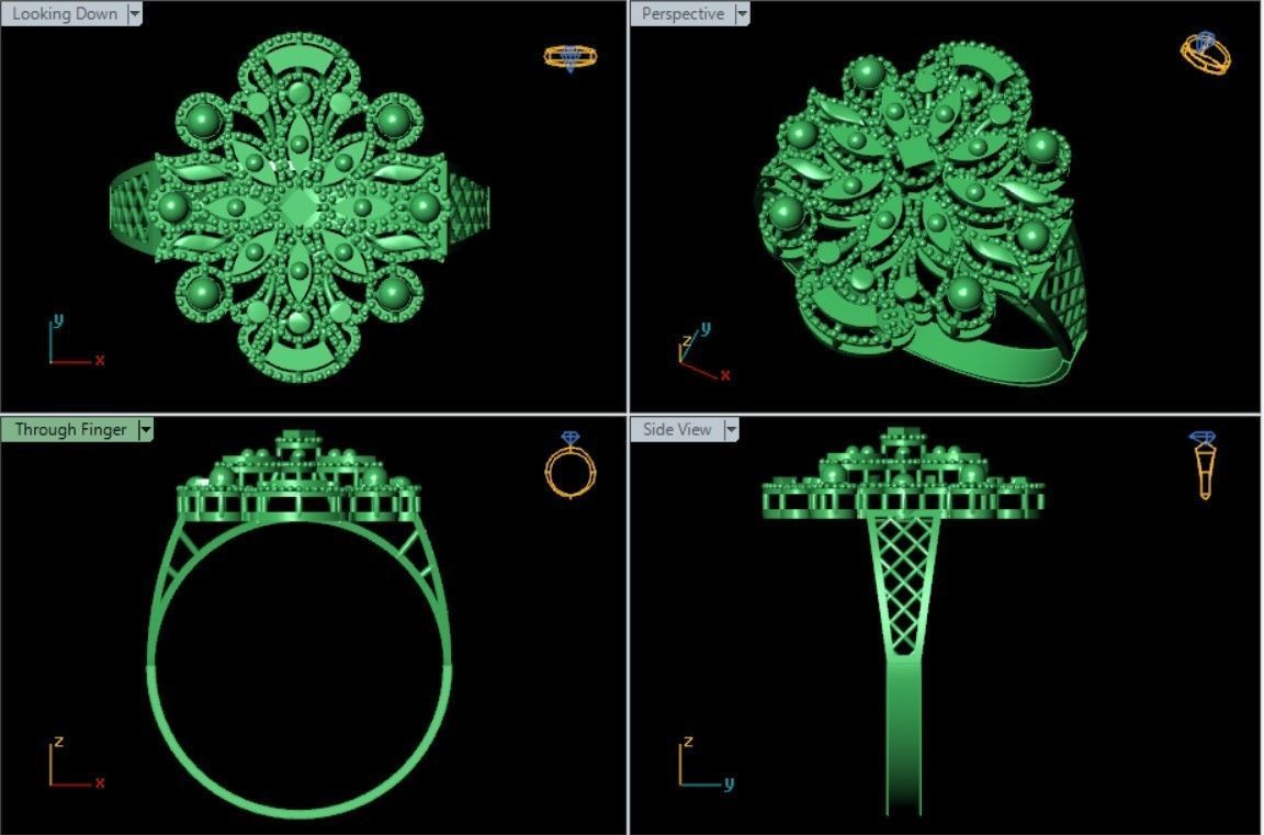 PLAIN CUT STEP RINGS 3D print model_55