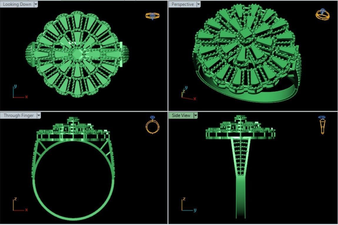 PLAIN CUT STEP RINGS 3D print model_46