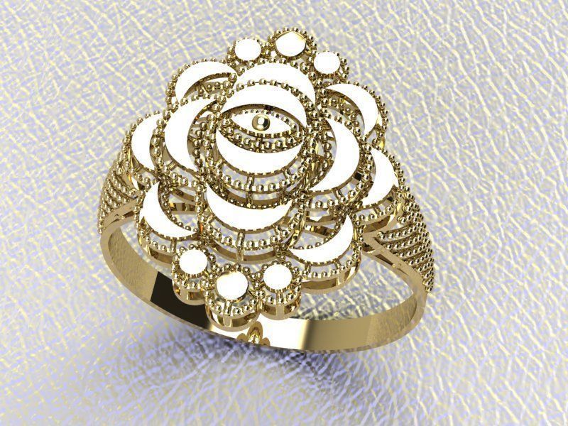 PLAIN CUT STEP RINGS 3D print model_7