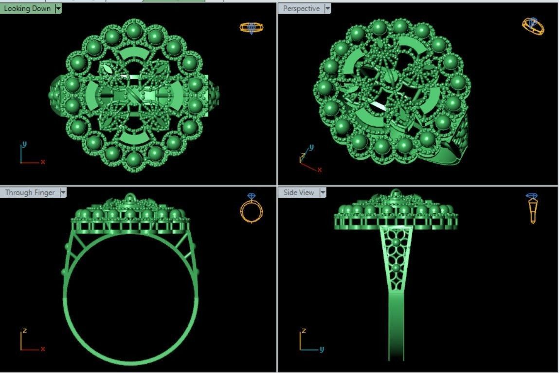 PLAIN CUT STEP RINGS 3D print model_50