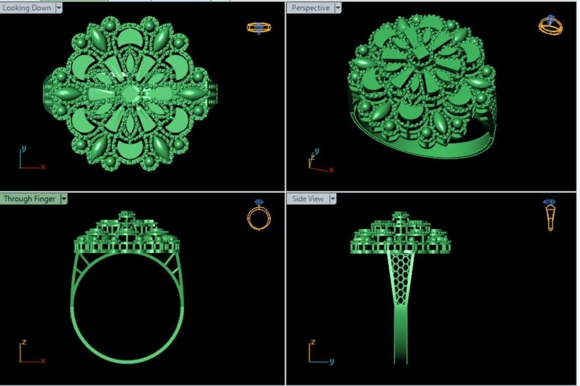 PLAIN CUT STEP RINGS 3D print model_49