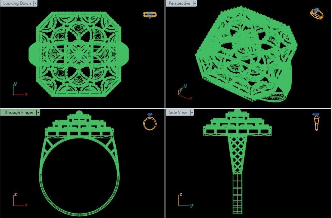 PLAIN CUT STEP RINGS 3D print model_78