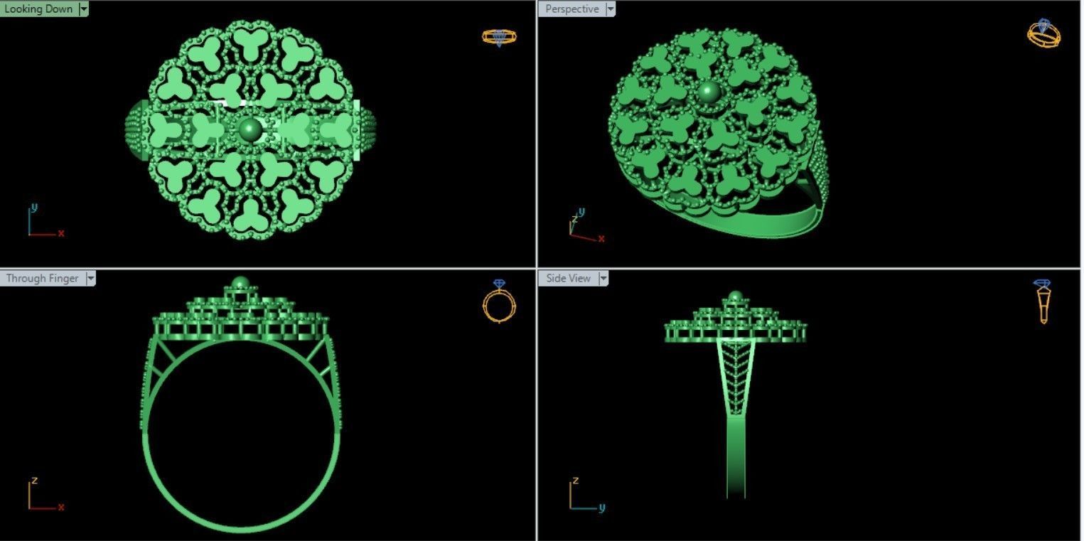 PLAIN CUT STEP RINGS 3D print model_44