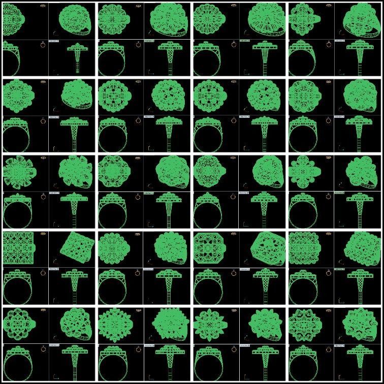 PLAIN CUT STEP RINGS 3D print model_2
