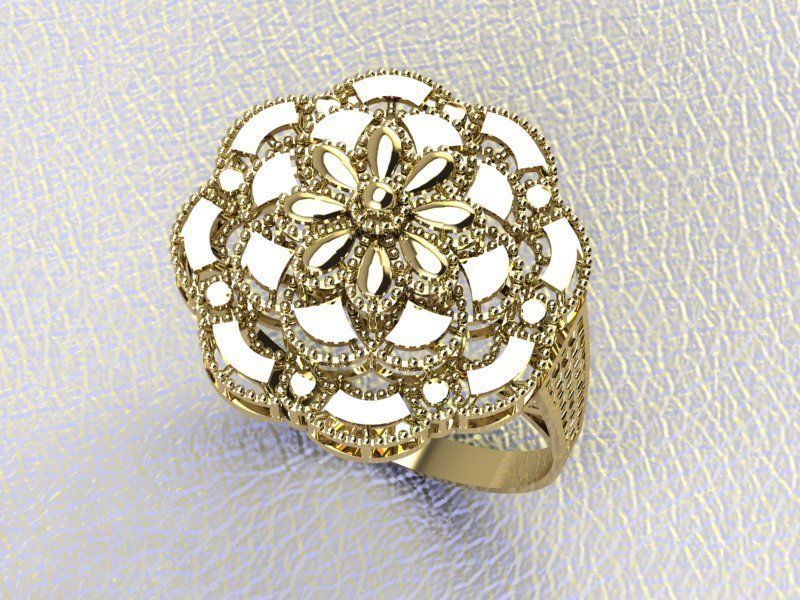 PLAIN CUT STEP RINGS 3D print model_13