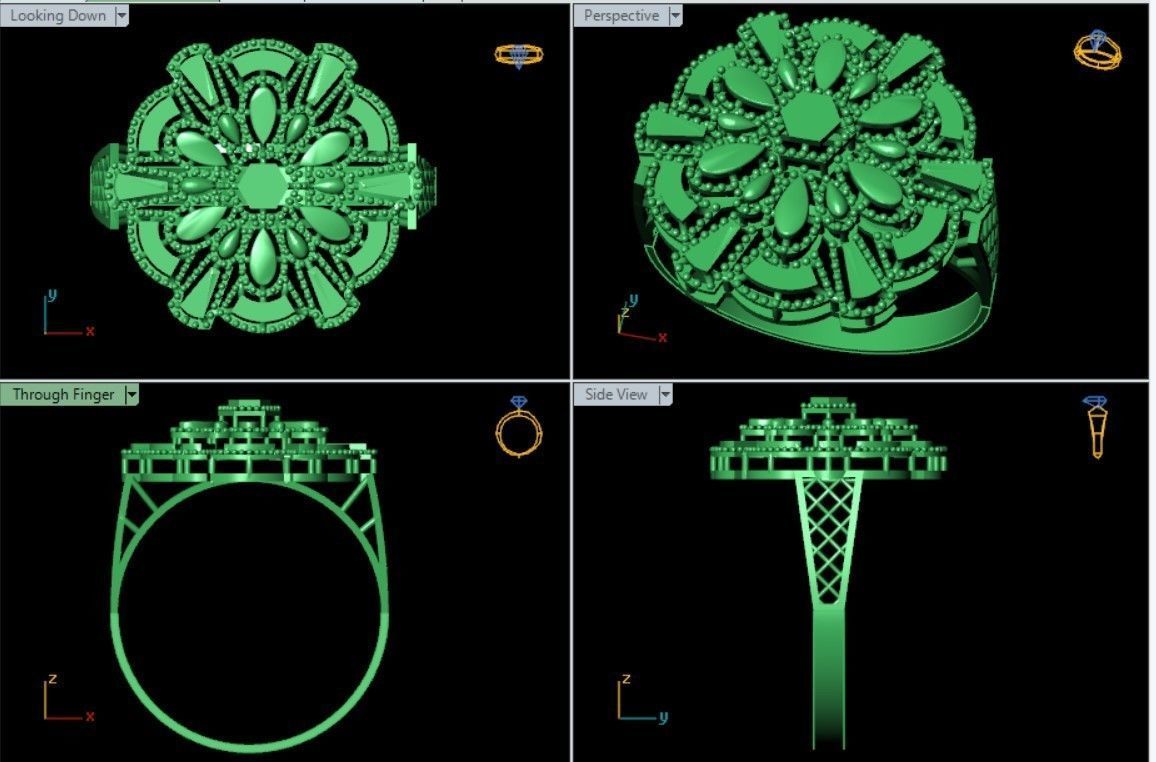 PLAIN CUT STEP RINGS 3D print model_45